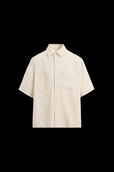 RELAXED FIT FLOWING SHIRT - Ecru by Zara