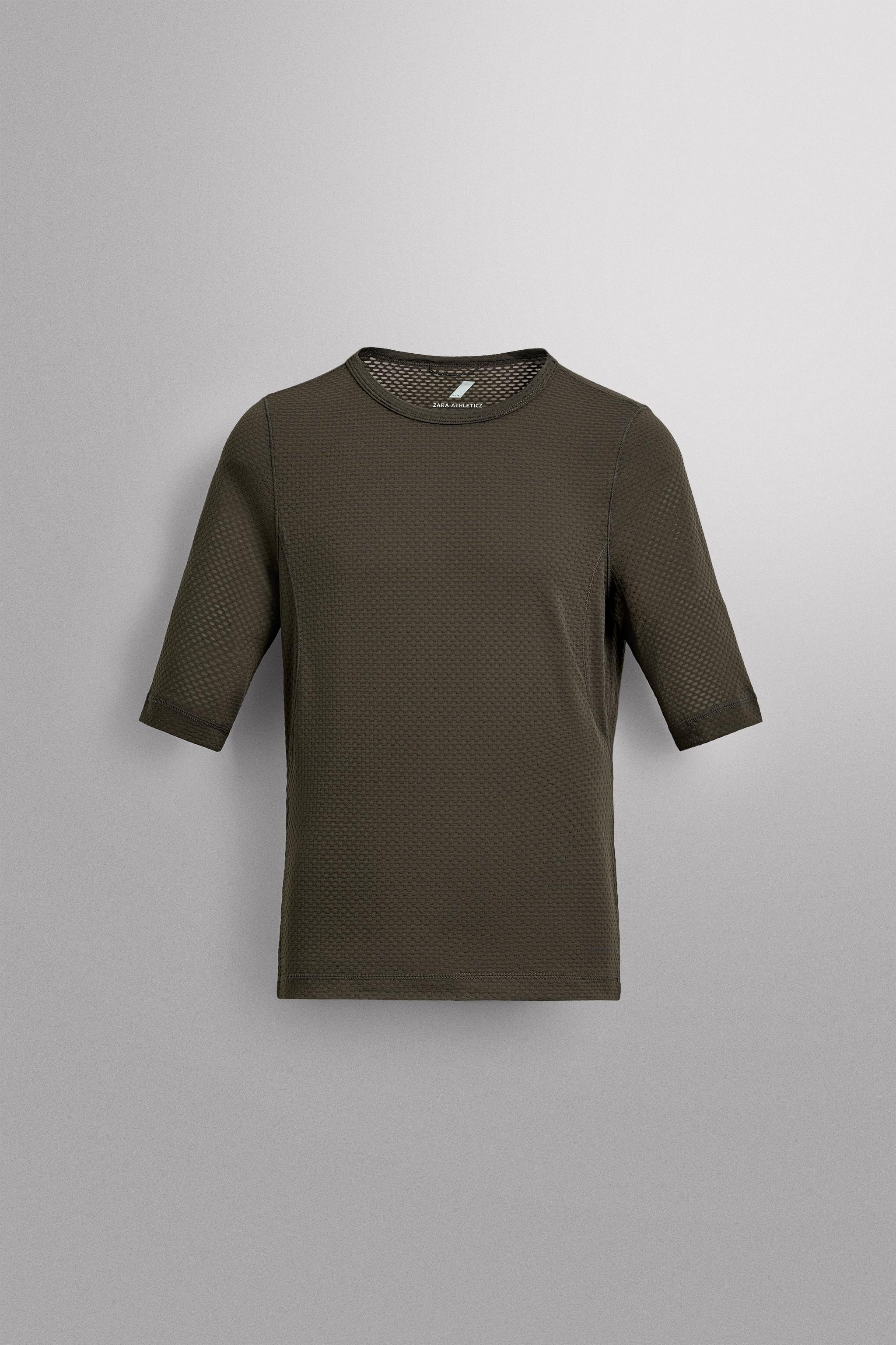 GRAVEL BASE LAYER T-SHIRT — Brown / Taupe