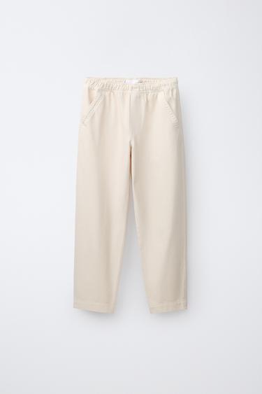 FLOWING SALGA TROUSERS - Light ecru by Zara
