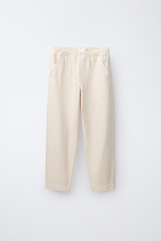 FLOWING SALGA TROUSERS - Light ecru by Zara - Image 0