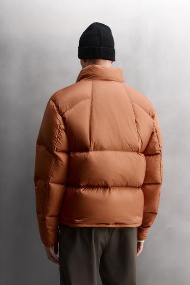 VESTE DOUDOUNE 100% PLUMES - Orange foncé de Zara - Image 2