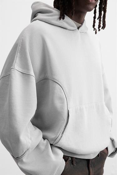 Zara BOXY FIT SWEATSHIRT - Light gray