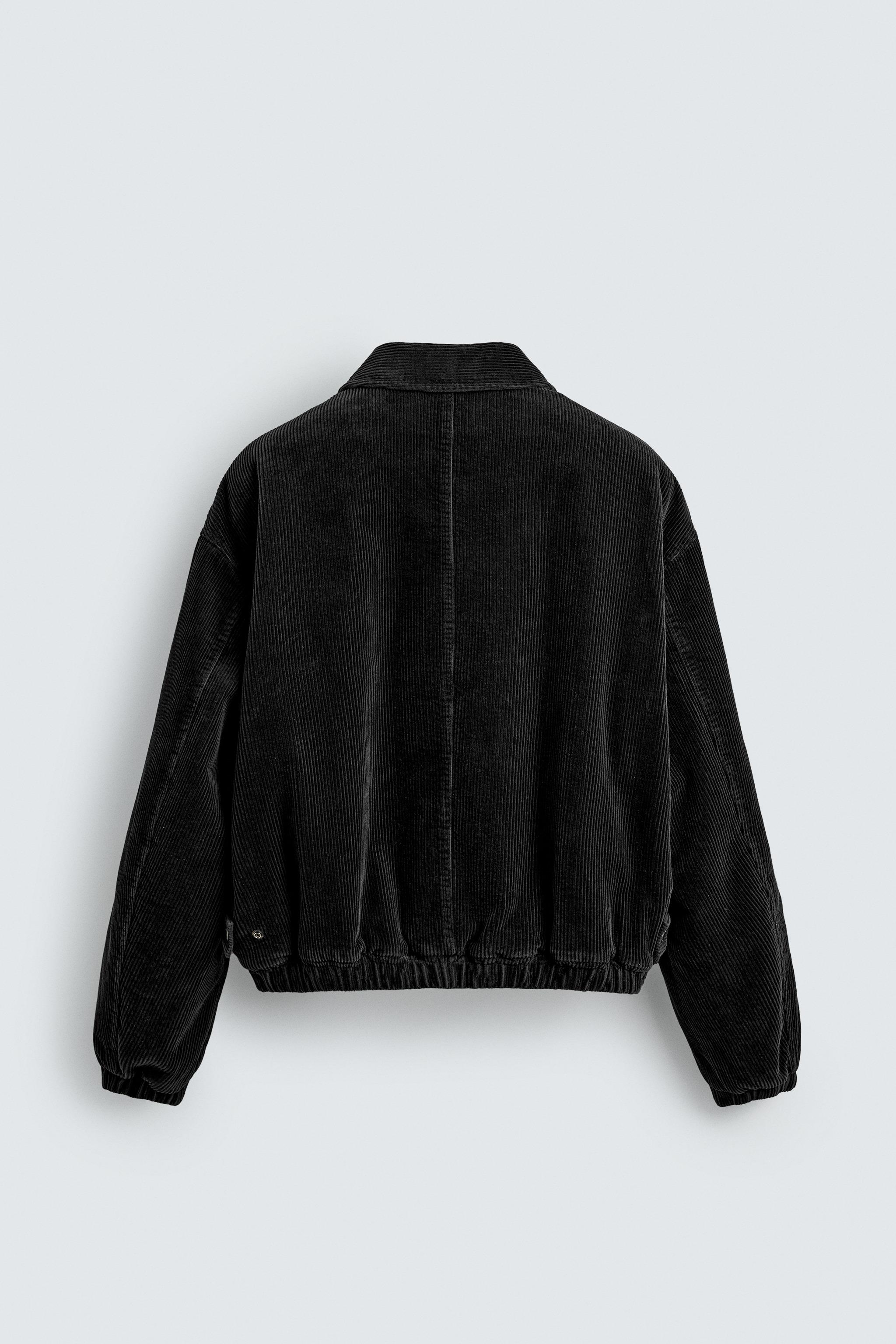 CORDUROY JACKET WITH FIREMAN CLASP - Black | ZARA South Africa