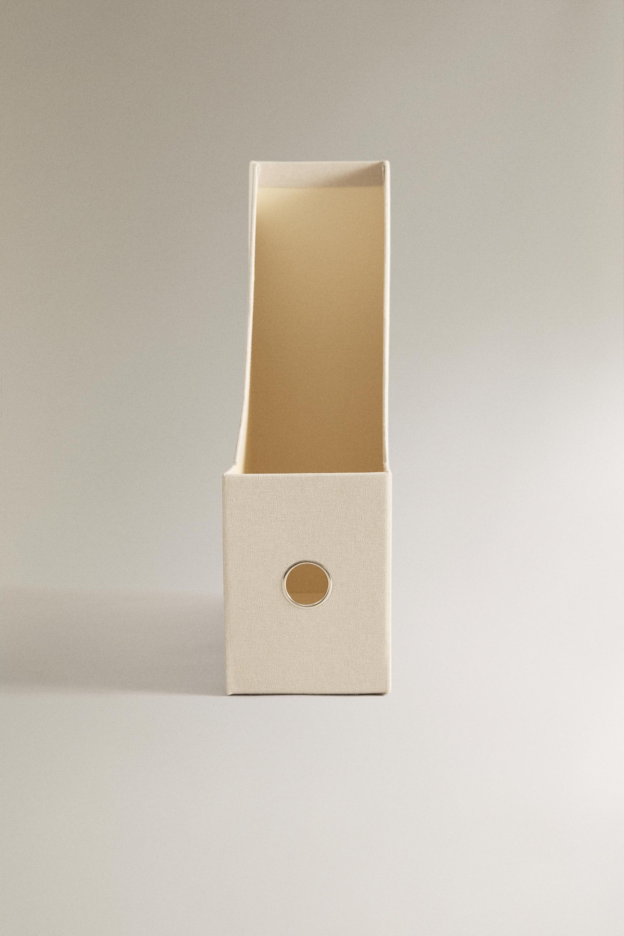 LINEN DESK FILE HOLDER