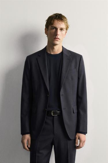 Zara 100% WOOL SUIT - Bright turquoise - Image 0