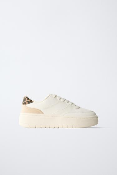 Zara PLATVORMTALLAGA TENNISED - Valge - Pilt 0