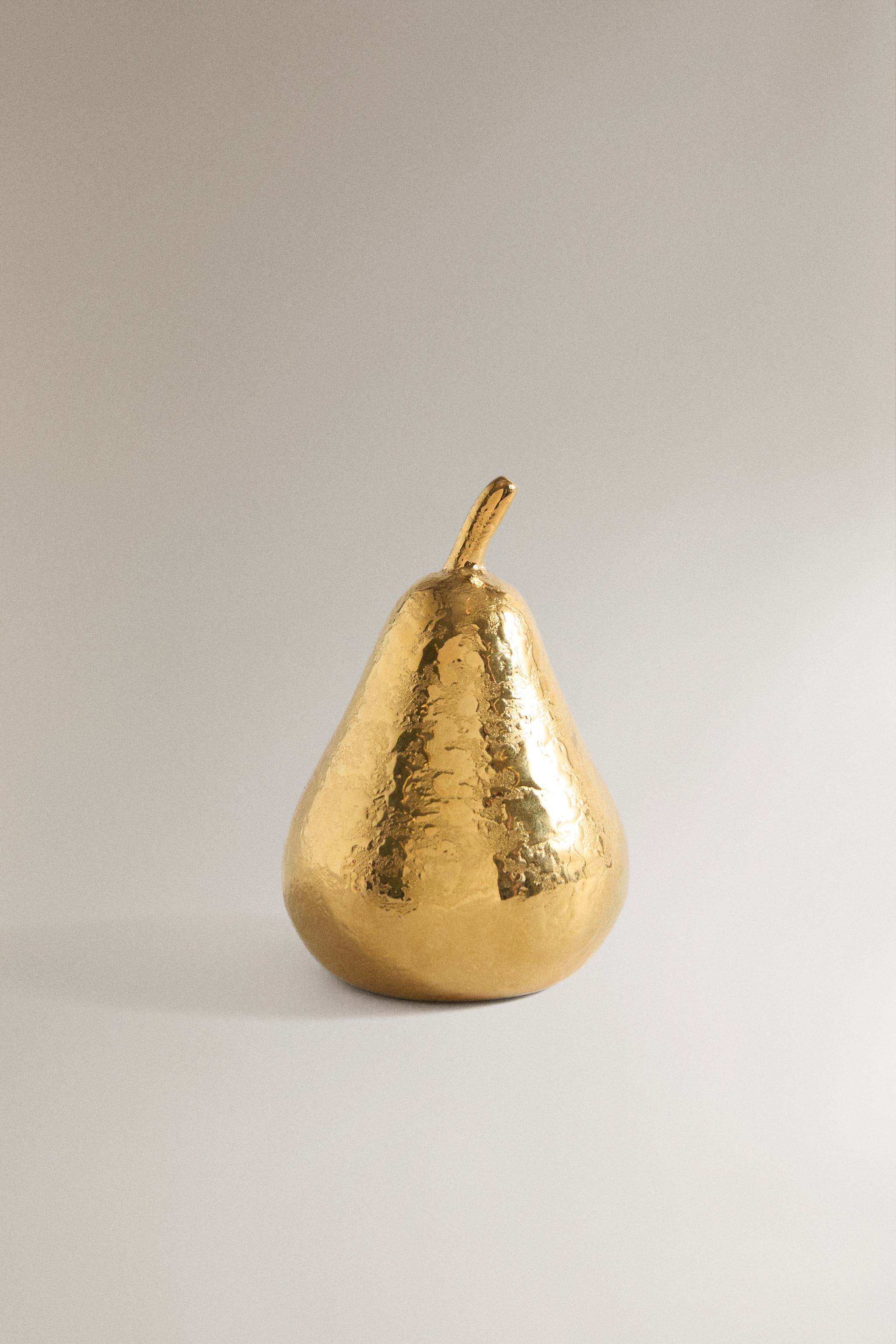 DECORATIVE PEAR OBJECT | MARISA BERENSON - Golden | ZARA United States