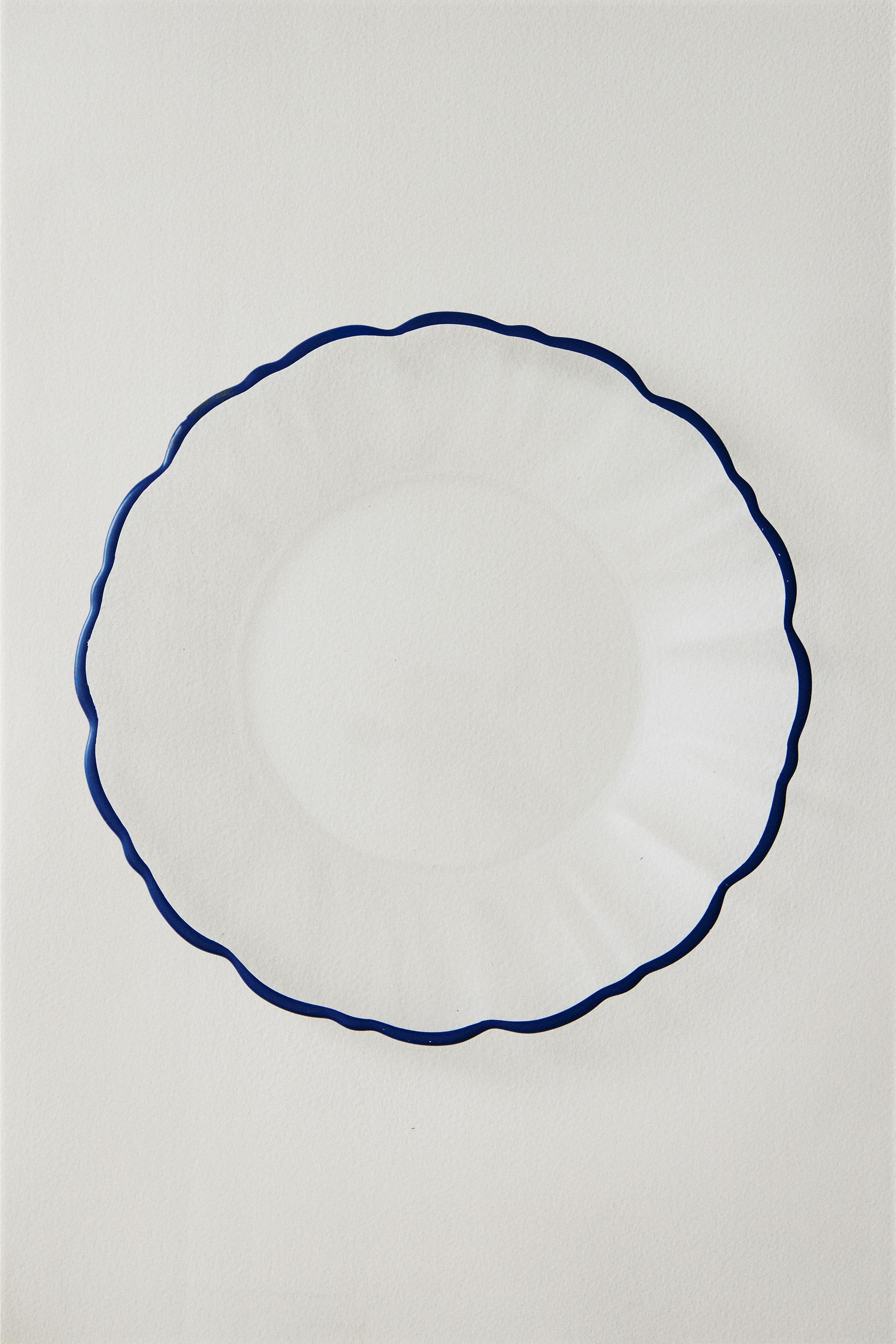ASSIETTE À DESSERT EN VERRE FILET