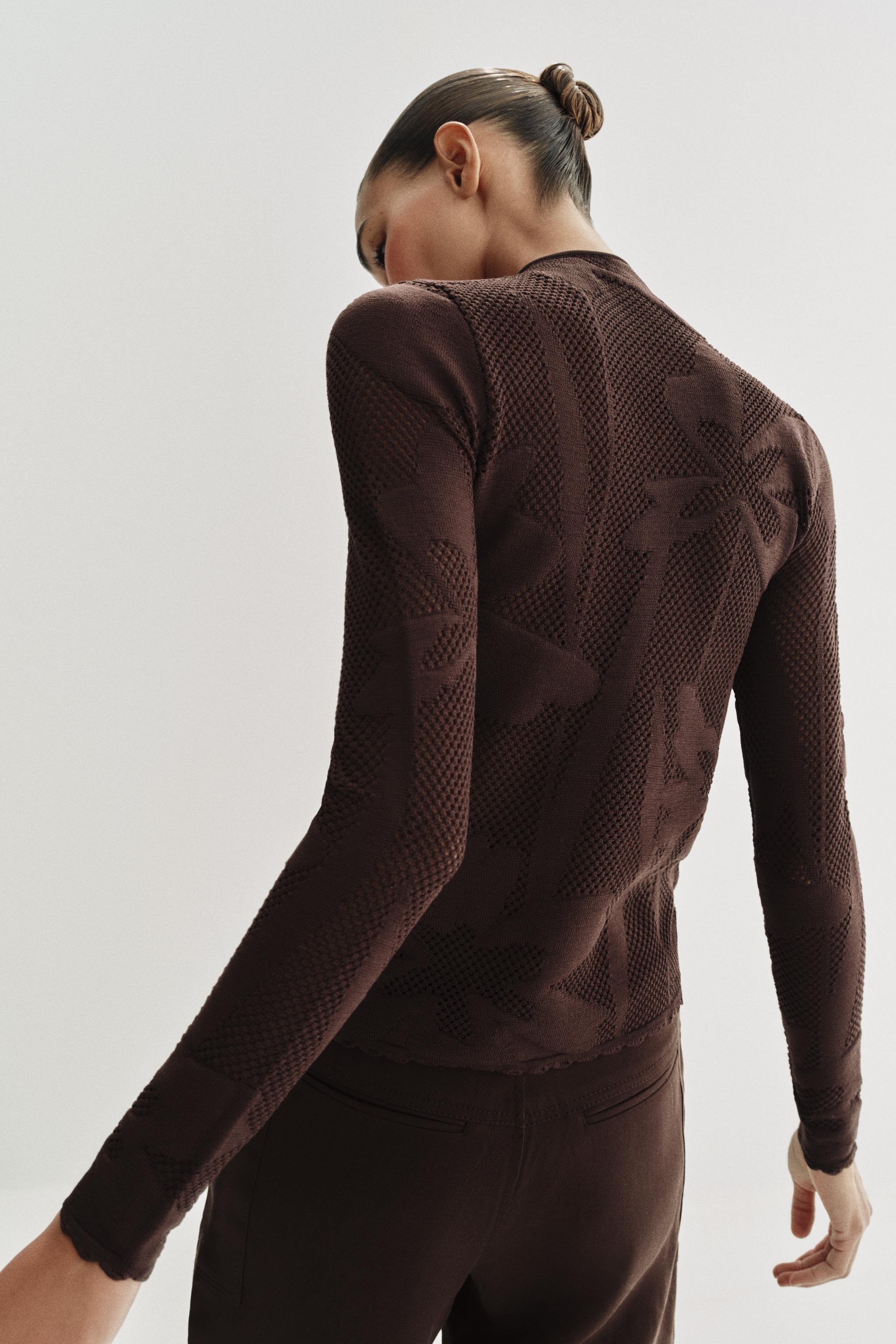 VESTE EN MAILLE JACQUARD