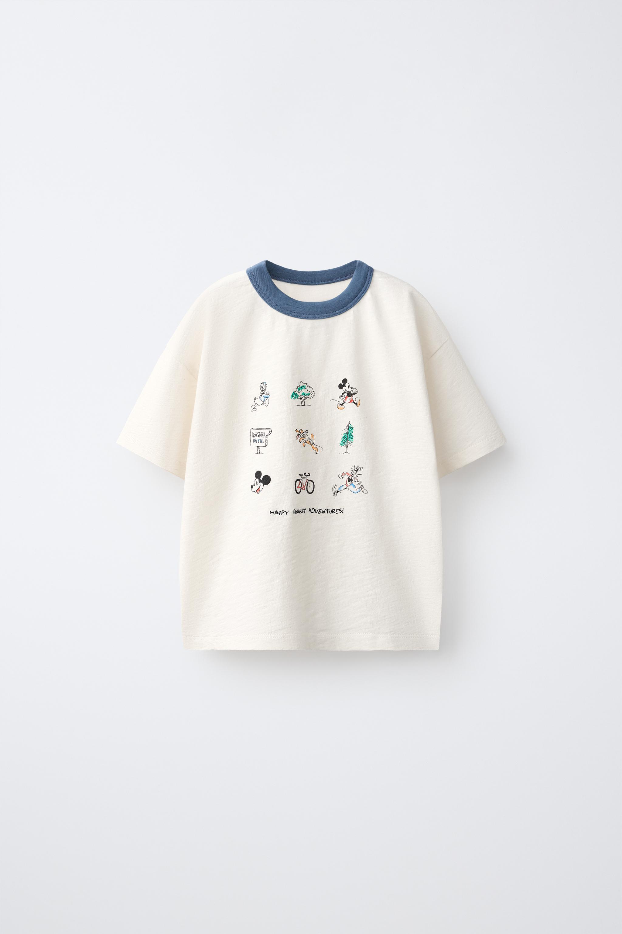 ミッキーマウス © ディズニー プリントTシャツ - エクリュ | ZARA