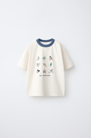 MICKEY MOUSE © DISNEY PRINT T-SHIRT - Ecru by Zara - Image 0