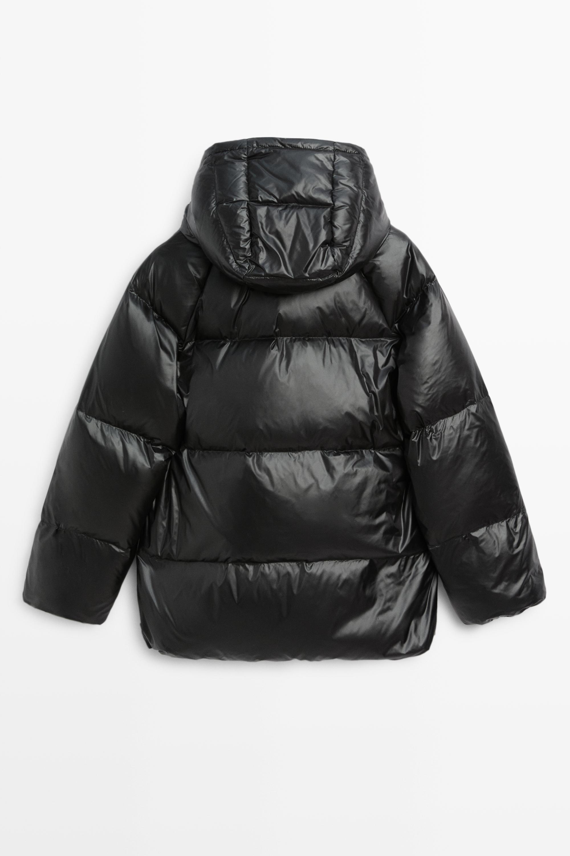 Down jacket with pocket detail