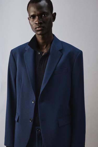 VESTE DE COSTUME CONFORT - Bleu encre de Zara - Image 4