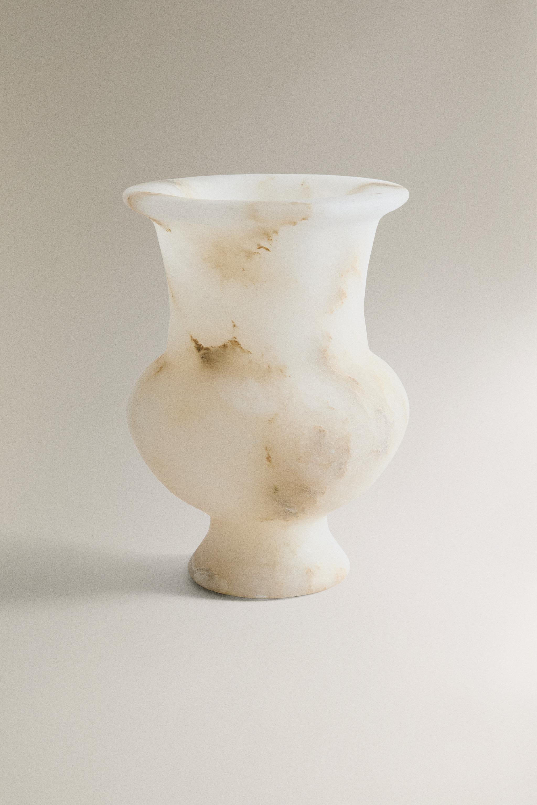 genuine alabaster 花瓶 アラバスター アラバスター 花瓶 - オフホワイト | ZARA Japan / 日本