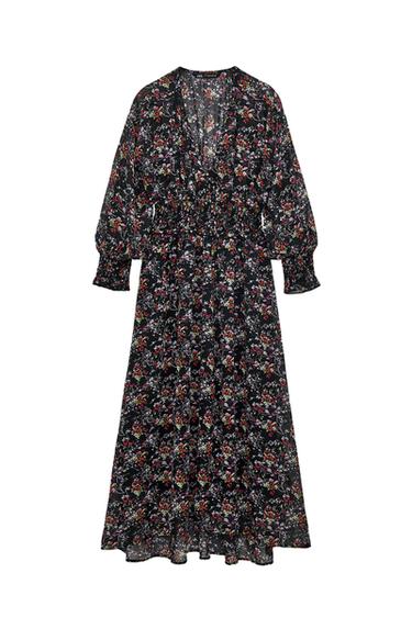 LONG PRINTED DRESS