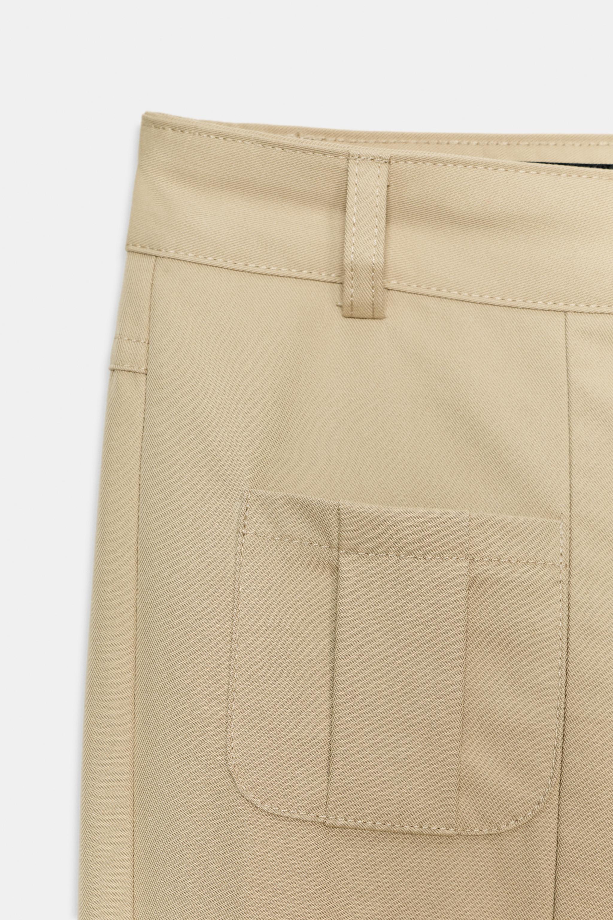PANTALON DROIT LONGUEUR 7/8 AVEC POCHES