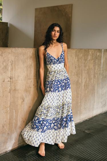 VESTIDO PANELES ESTAMPADO PATCHWORK - Multicolor de Zara