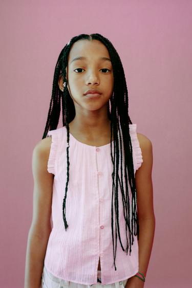 TEXTURED TOP - Pink by Zara