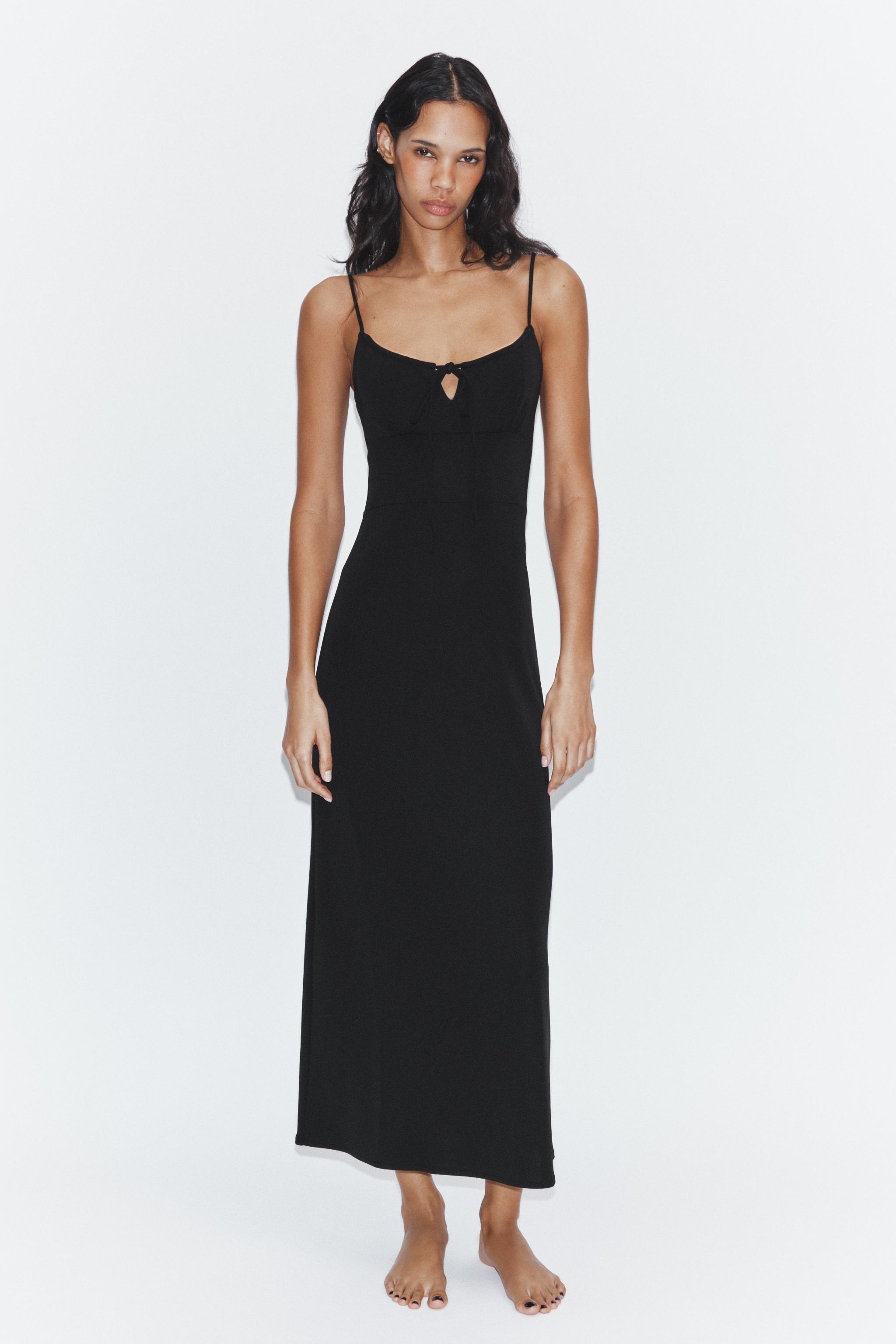 FLOWY STRAPPY MIDI DRESS