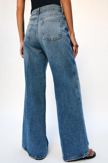 ZW COLLECTION HIGH-WAIST FLARE JEANS - Mid-blue by Zara - Image 2