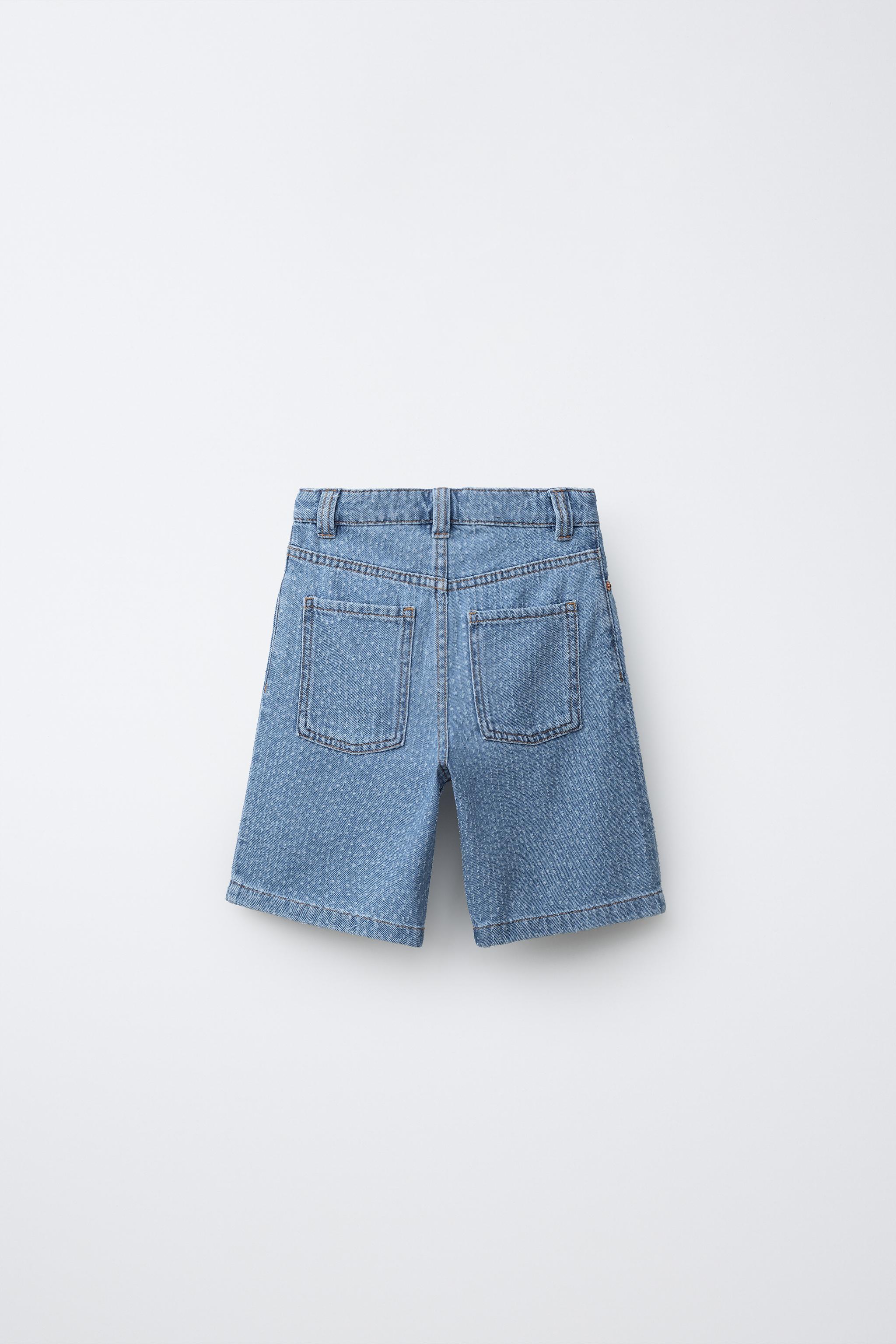 SHORT EN JEAN BRODÉ