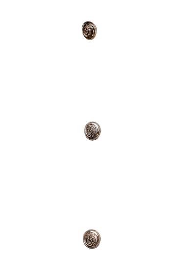 KNIT CARDIGAN WITH GOLDEN BUTTONS - Light brown by Zara