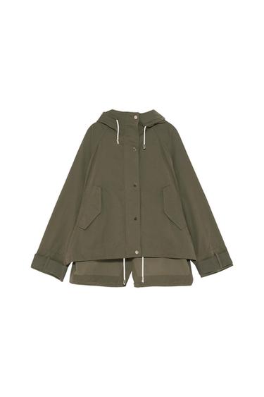 OVERSIZED JACKET WITH HOOD
