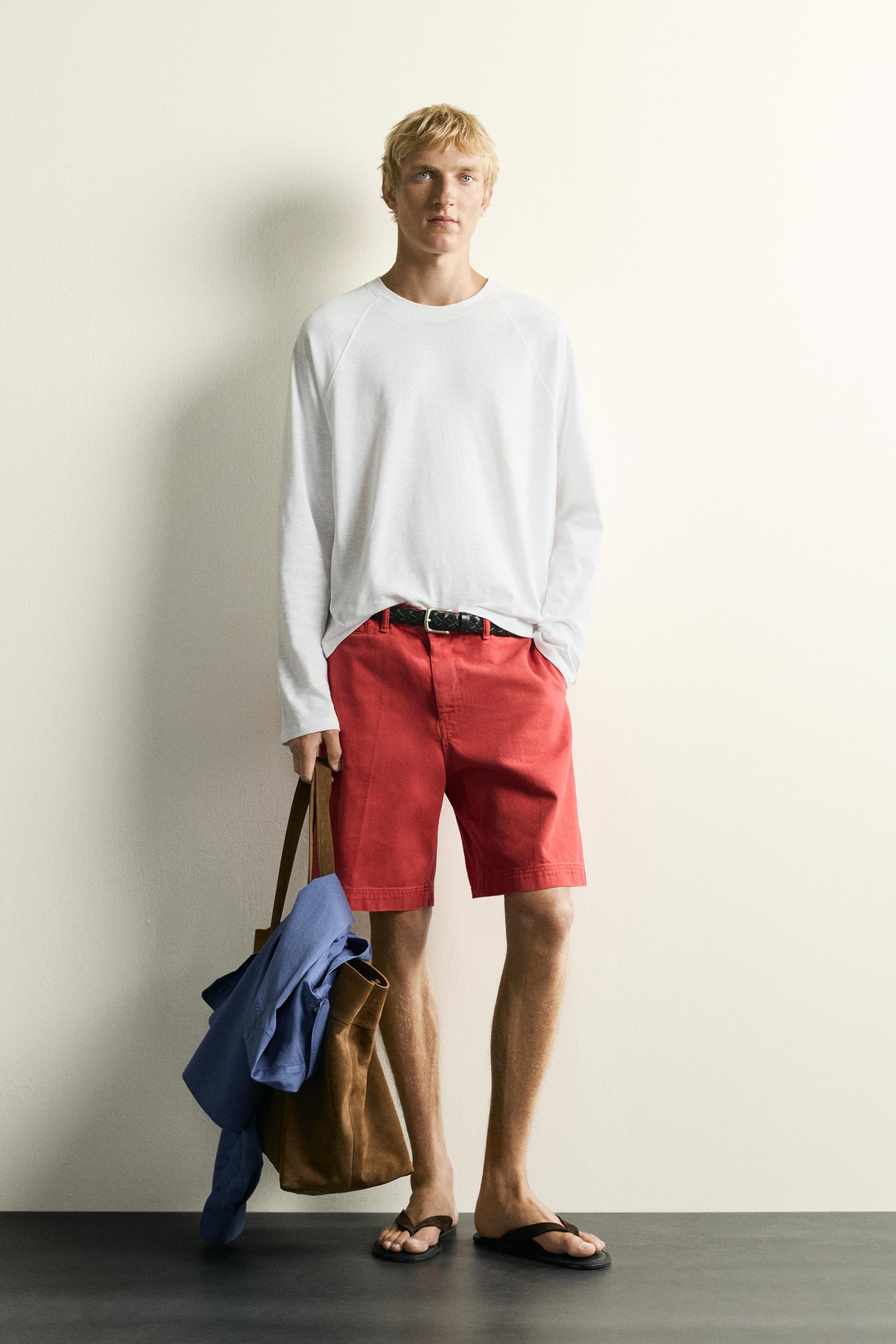 T-SHIRT COLOR BLOCK EN COTON ET LIN