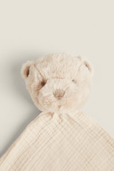 CHILDREN’S BEAR CUDDLY SOFT TOY - Beige by Zara - Image 1