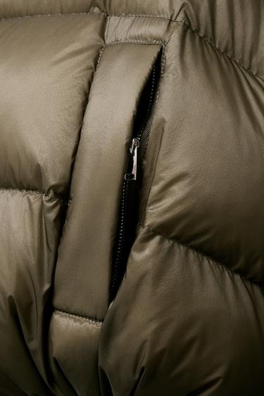 PLUMÍFERO CORTO WATER REPELLENT WINDPROOF - Khaki de Zara