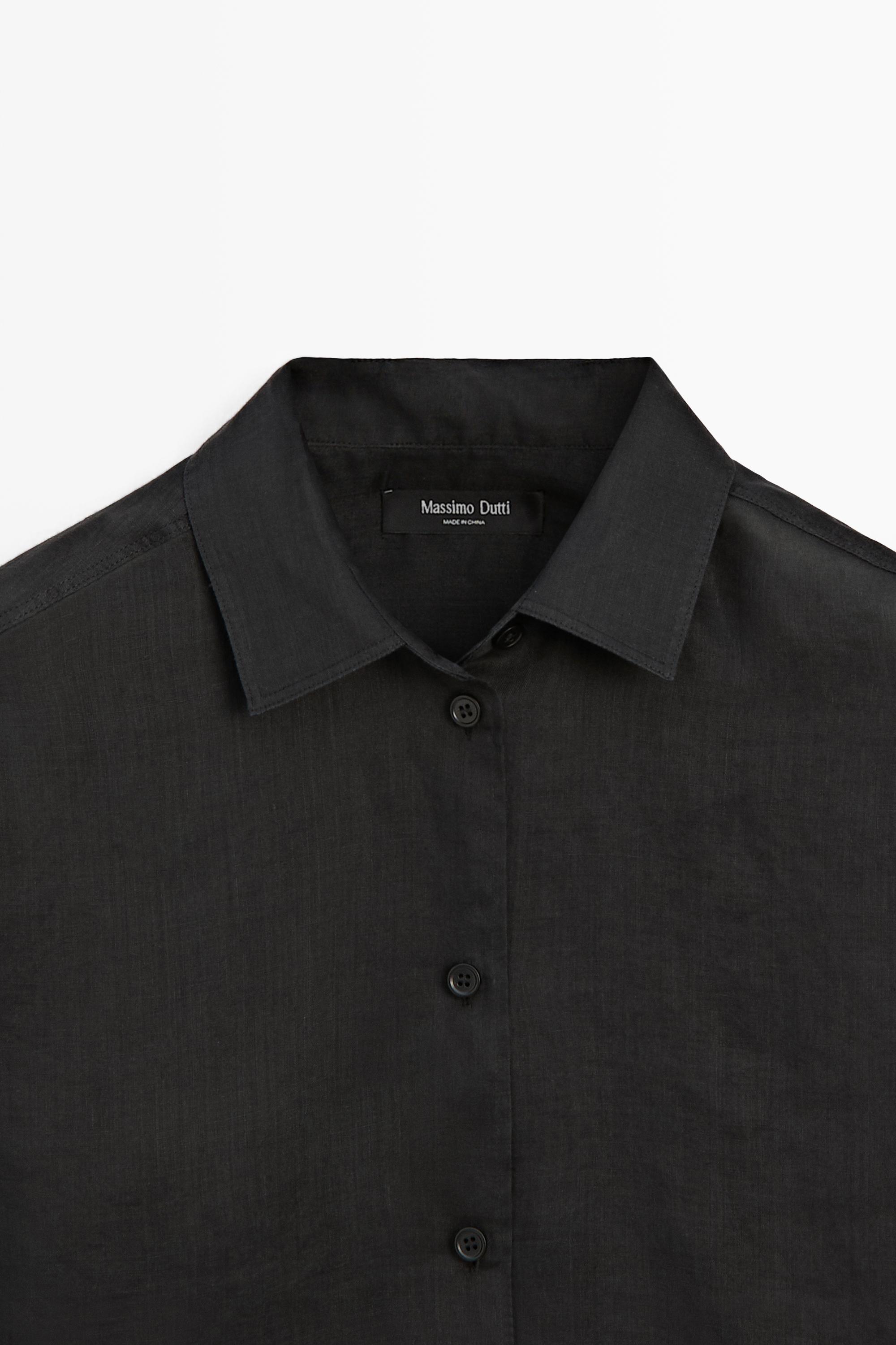 Flowing 100% ramie shirt
