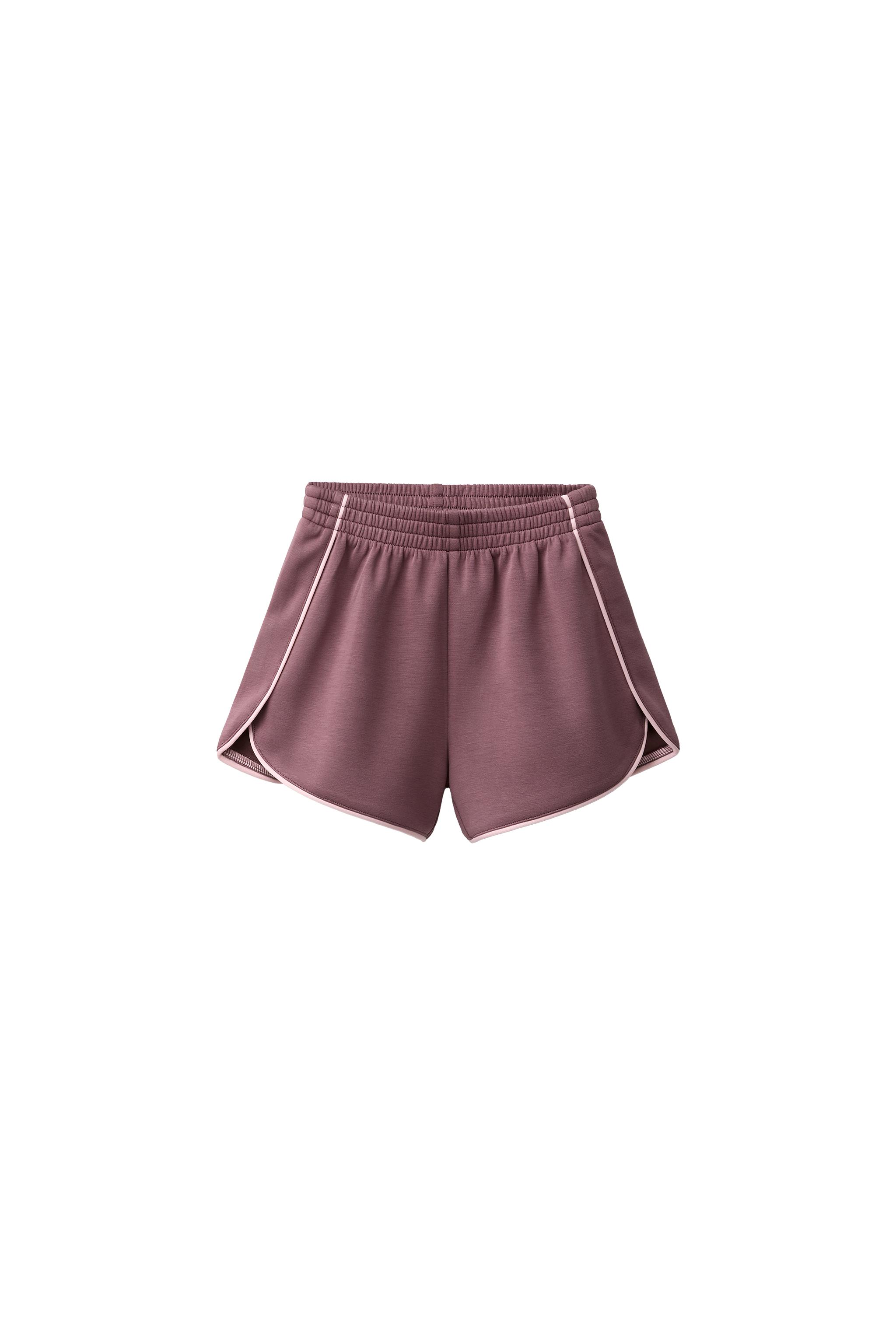 PIPED GYM SHORTS - Pale pink | ZARA United States