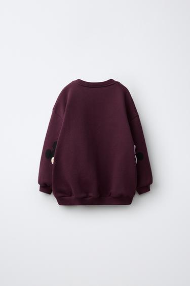 MICKEY MOUSE AND FRIENDS © DISNEY PRINTED SWEATSHIRT — Eggplant 2
