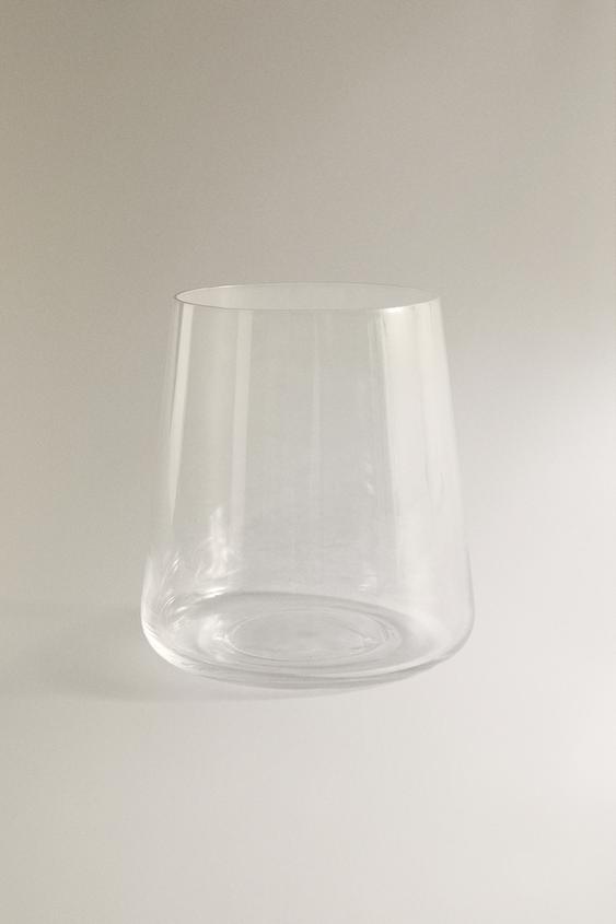 COPO DE CRISTALINO CÔNICO - Transparente da Zara - Imagem 0