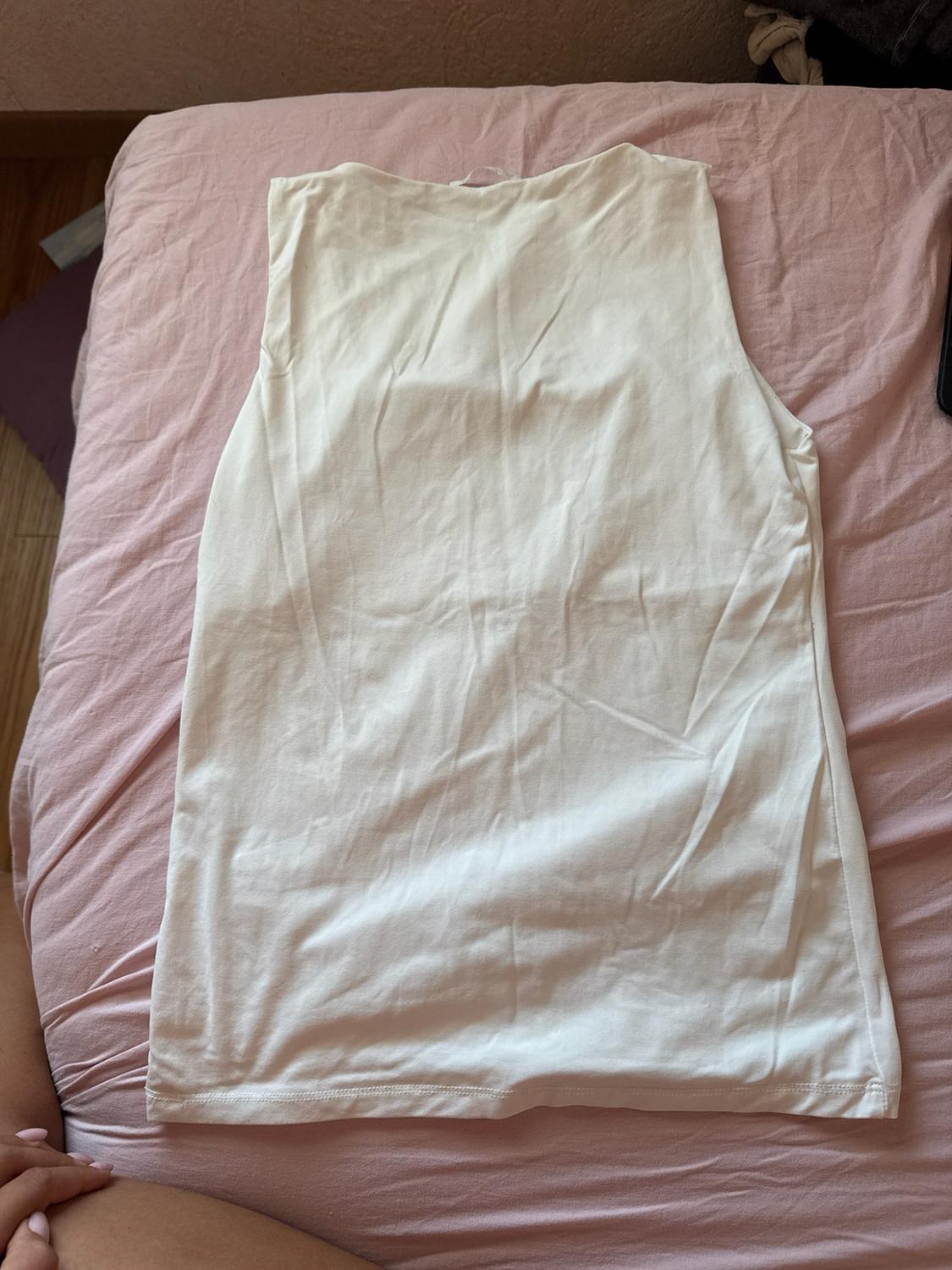 WIDE STRAP POLYAMIDE T-SHIRT - Image 2
