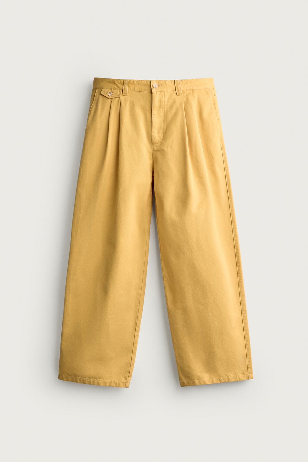 FRUIT OF THE LOOM™ PLEATED CHINO TROUSERS