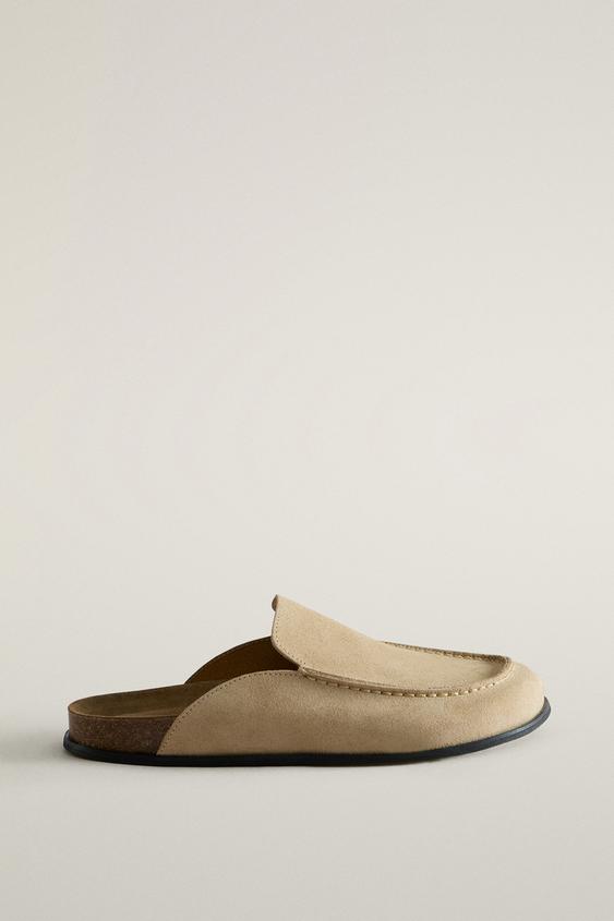 LEATHER MULE CLOG SLIPPERS -  by Zara - Image 0