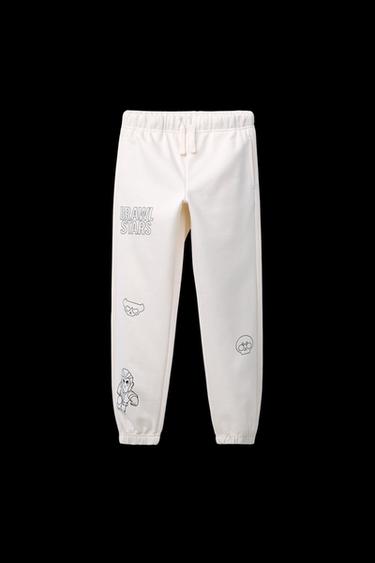 Zara BRAWL STARS © SUPERCELL OY JOGGER PANTS - Light ecru