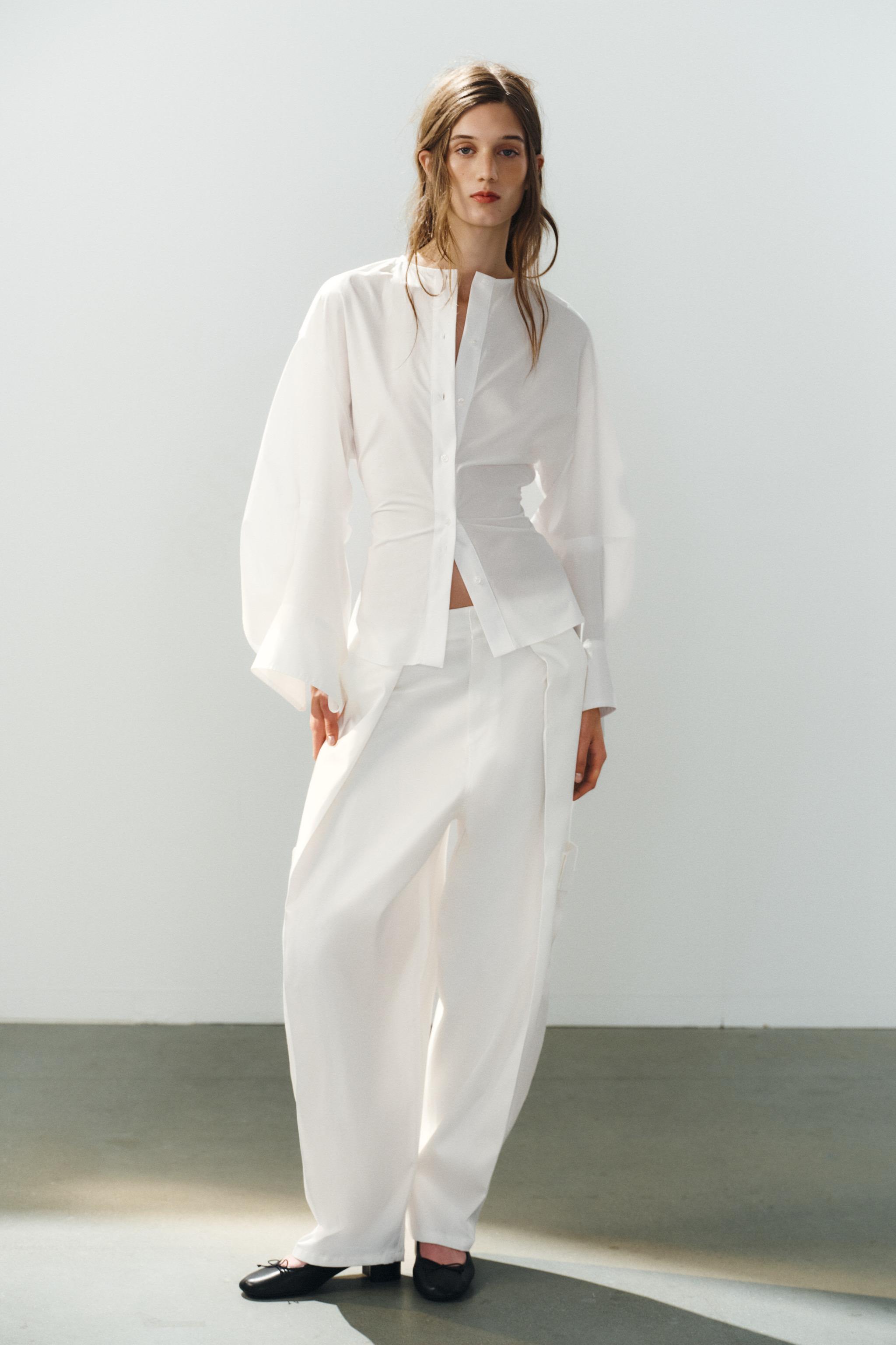 SATIN BALLOON CARGO TROUSERS