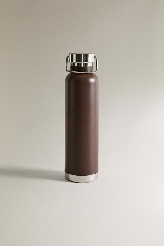 STAINLESS STEEL BOTTLE - Dark brown by Zara - Image 0