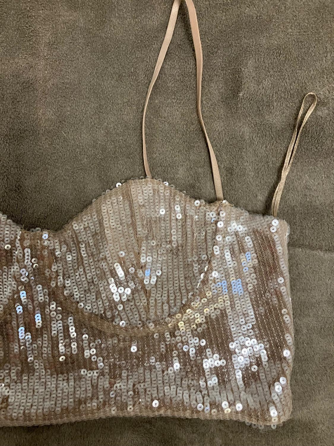 SEQUINNED BRALETTE TOP - Image 4