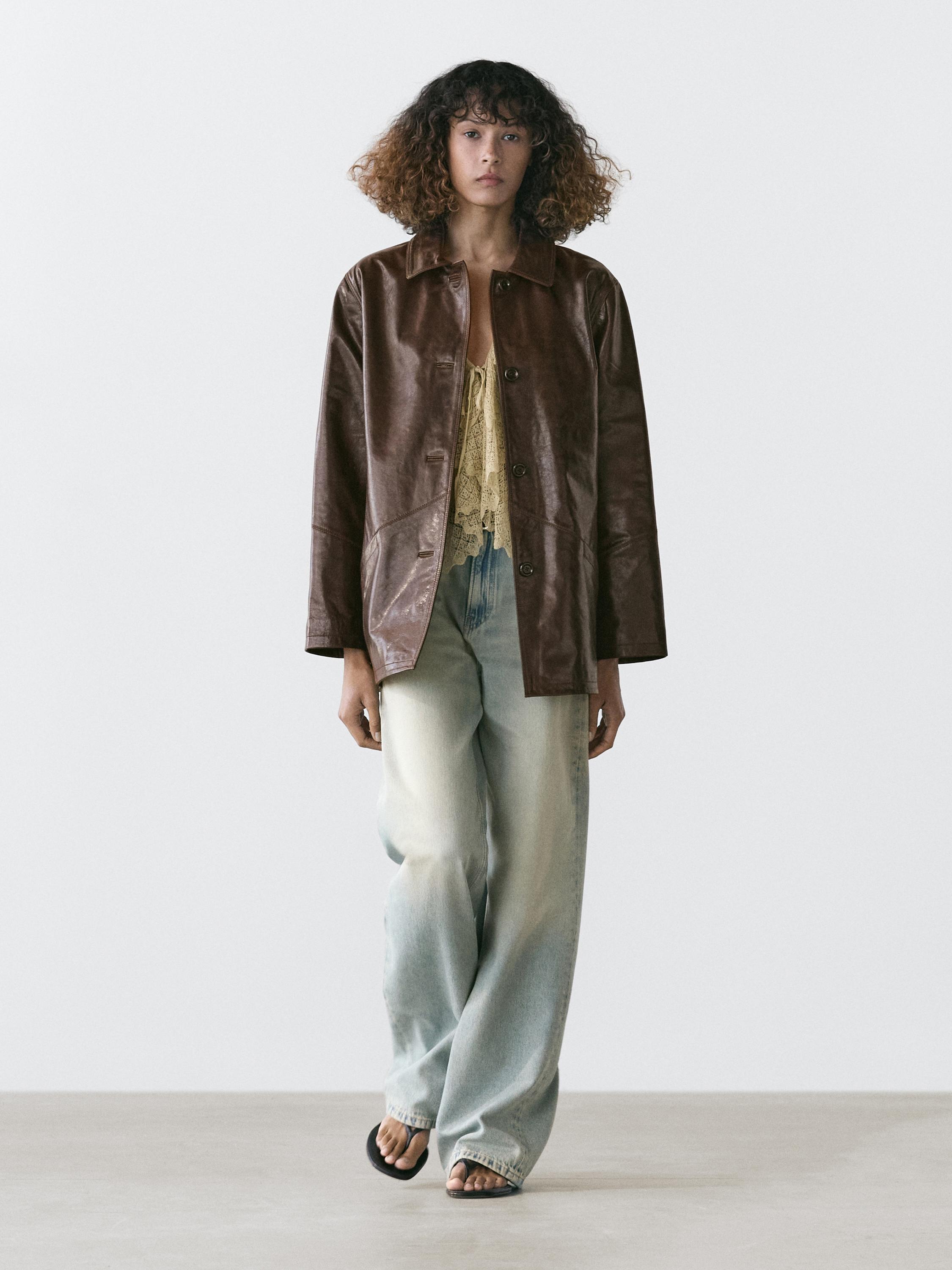 Nappa leather jacket