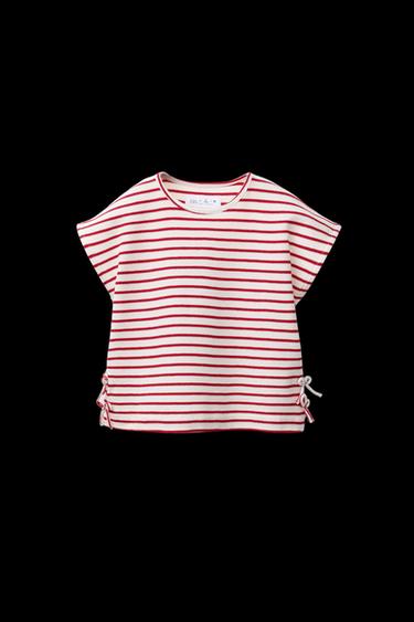 PIKEE-T-SHIRT MIT STREIFEN - Rot von Zara - Bild 0