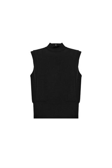 OPEN BACK KNIT TOP - Black by Zara