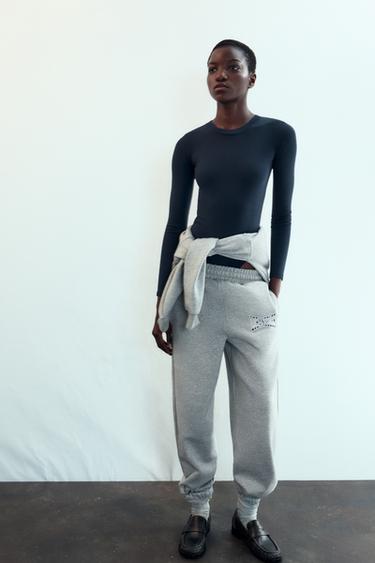 Zara COTTON MODAL BODYSUIT - Navy blue - Image 0