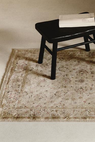 Zara VINTAGE FLORAL RUG - Gray