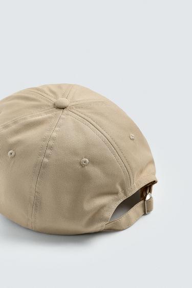 COMBINED EMBROIDERY CAP - Brown / Taupe by Zara - Image 3