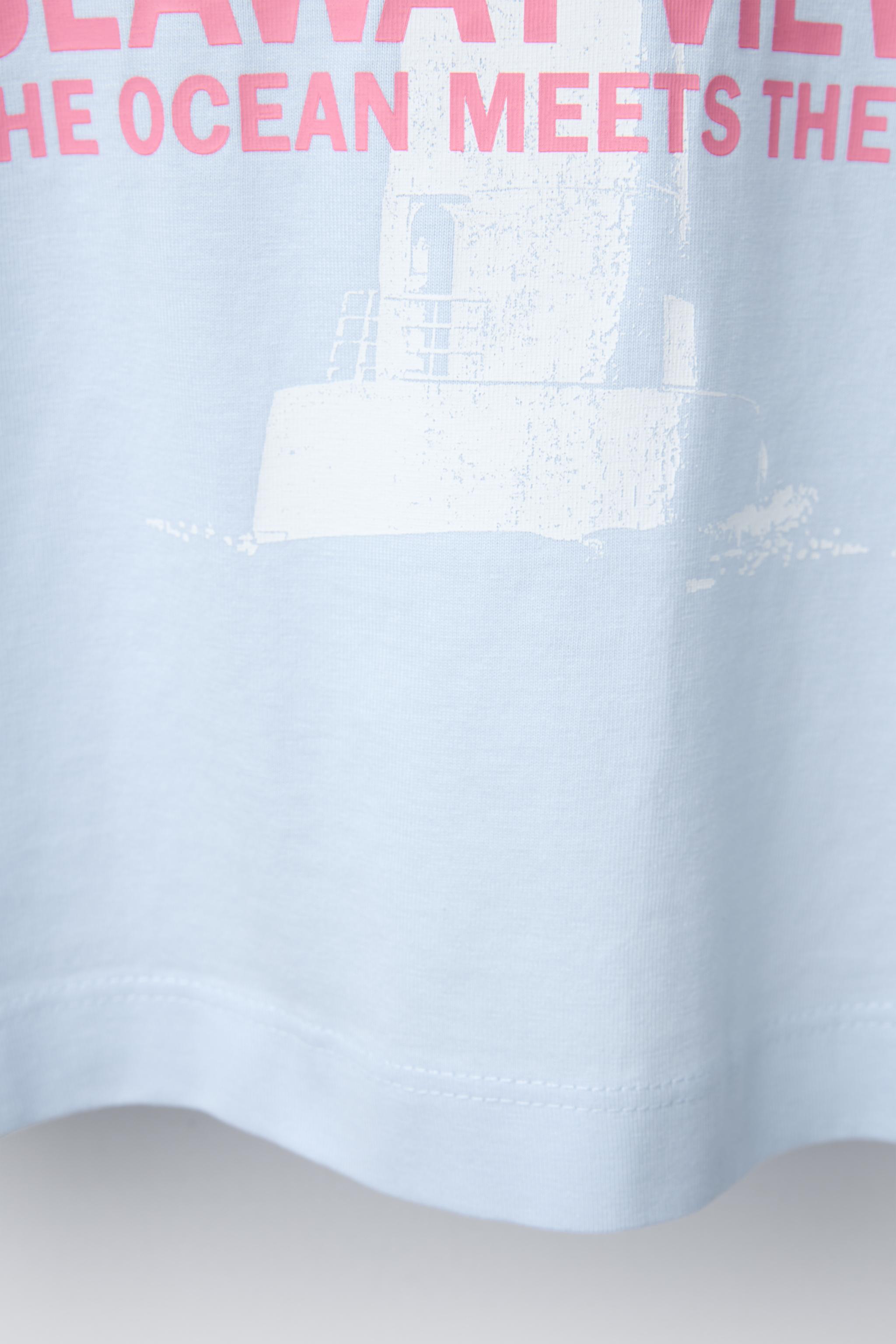 ノーティカプリントTシャツ - ホワイト | ZARA Japan / 日本