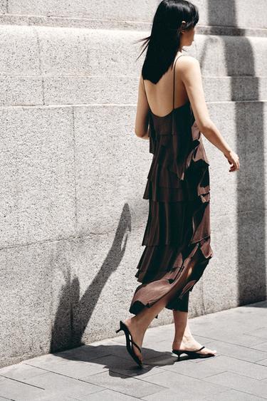 Zara 細跟涼鞋 - 黑色 - 圖片 0