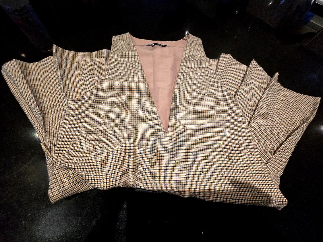 PLEATED PINAFORE DRESS - Image 4